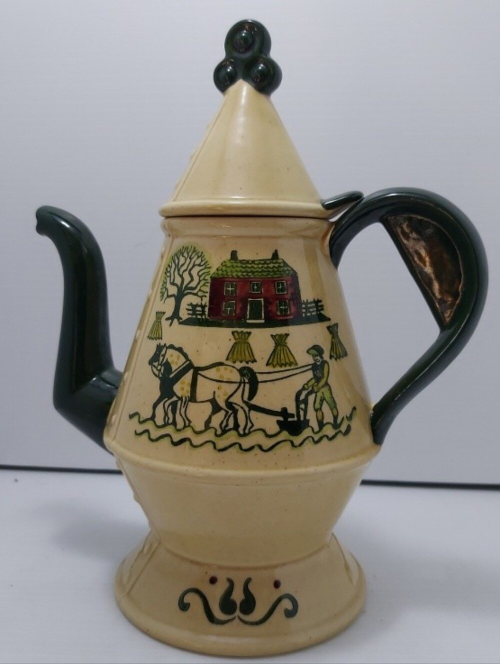 POPPYTRAIL BY METLOX Vintage Homestead Coffee/Teapot with Lid 11” Made In USA CA